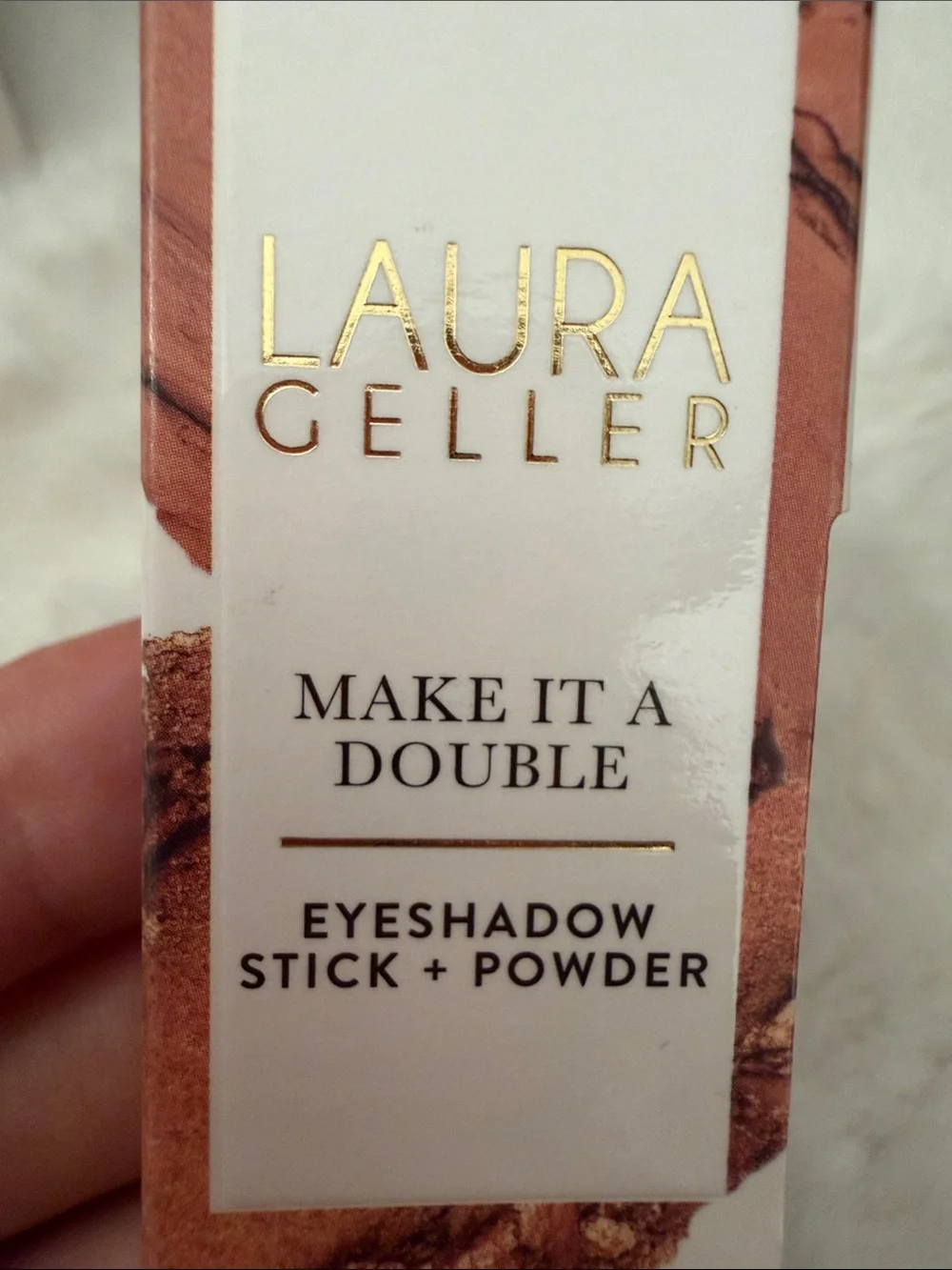 Laura Geller Make It A Double Eyeshadow Stick + Powder  whiskey NEW